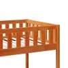 Viaszbarna tömör fenyőfa gyerekágy matrac nélkül 90 x 190 cm