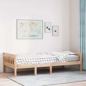 Tömör fenyőfa gyerekágy matrac nélkül 90 x 200 cm