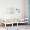 Fehér tömör fenyőfa gyerekágy matrac nélkül 90 x 200 cm
