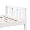 Fehér tömör fenyőfa gyerekágy matrac nélkül 90 x 200 cm