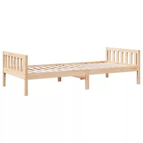 Tömör fenyőfa gyerekágy matrac nélkül 75 x 190 cm