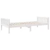 Fehér tömör fenyőfa gyerekágy matrac nélkül 75 x 190 cm
