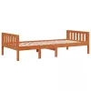 Viaszbarna tömör fenyőfa gyerekágy matrac nélkül 75 x 190 cm