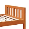 Viaszbarna tömör fenyőfa gyerekágy matrac nélkül 75 x 190 cm