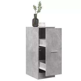 Betonszürke szerelt fa patikaszekrény 30 x 41 x 77,5 cm