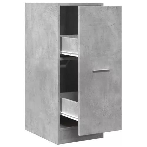 Betonszürke szerelt fa patikaszekrény 30 x 41 x 77,5 cm