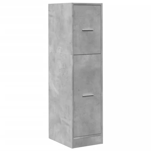Betonszürke szerelt fa patikaszekrény 30 x 41 x 118 cm