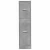 Betonszürke szerelt fa patikaszekrény 30 x 41 x 118 cm