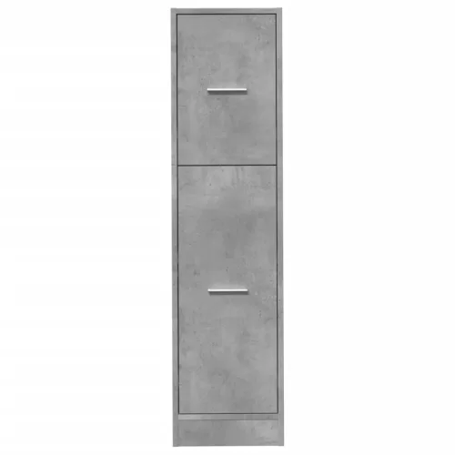 Betonszürke szerelt fa patikaszekrény 30 x 41 x 118 cm