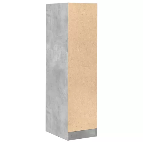 Betonszürke szerelt fa patikaszekrény 30 x 41 x 118 cm