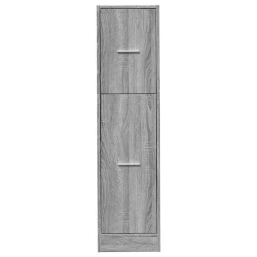 Szürke sonoma színű szerelt fa patikaszekrény 30x118x77,5 cm