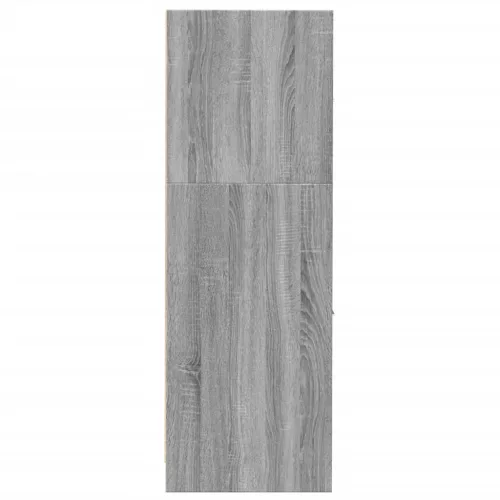 Szürke sonoma színű szerelt fa patikaszekrény 30x118x77,5 cm