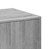 Szürke sonoma színű szerelt fa patikaszekrény 30x118x77,5 cm