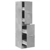 Betonszürke szerelt fa patikaszekrény 30 x 41 x 144,5 cm