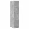 Betonszürke szerelt fa patikaszekrény 30 x 41 x 144,5 cm