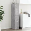 Betonszürke szerelt fa patikaszekrény 30 x 41 x 144,5 cm