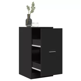 Fekete szerelt fa patikaszekrény 40 x 41 x 77,5 cm