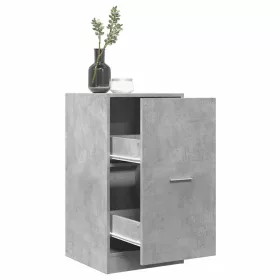 Betonszürke szerelt fa patikaszekrény 40 x 41 x 77,5 cm