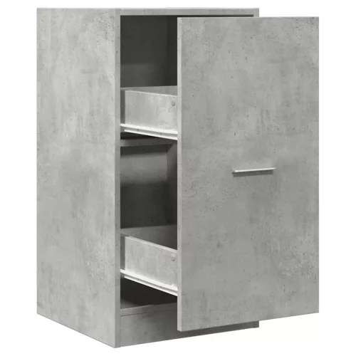 Betonszürke szerelt fa patikaszekrény 40 x 41 x 77,5 cm