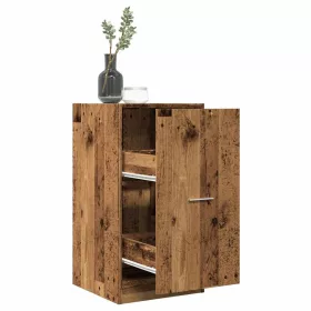   Antik fa színű szerelt fa patikaszekrény 40 x 41 x 77,5 cm