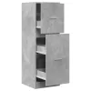 Betonszürke szerelt fa patikaszekrény 40 x 41 x 118 cm