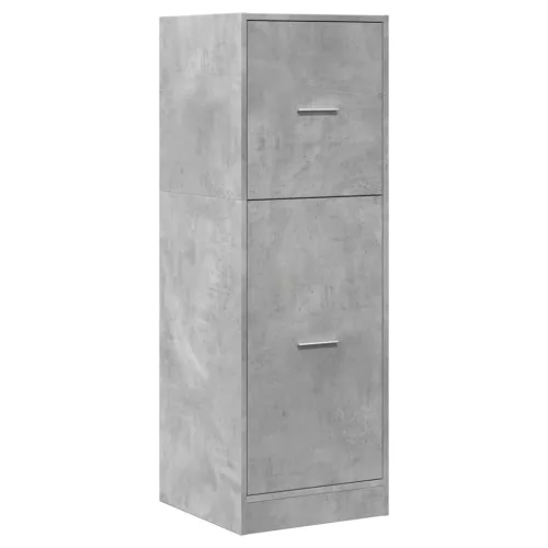 Betonszürke szerelt fa patikaszekrény 40 x 41 x 118 cm