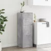 Betonszürke szerelt fa patikaszekrény 40 x 41 x 118 cm