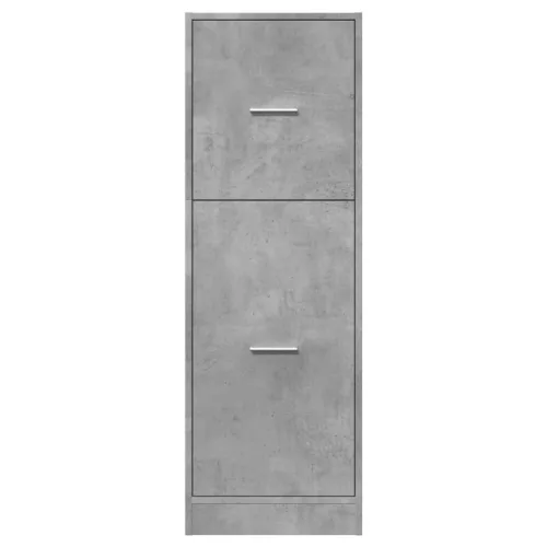 Betonszürke szerelt fa patikaszekrény 40 x 41 x 118 cm