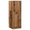 Antik fa színű szerelt fa patikaszekrény 40 x 41 x 118 cm