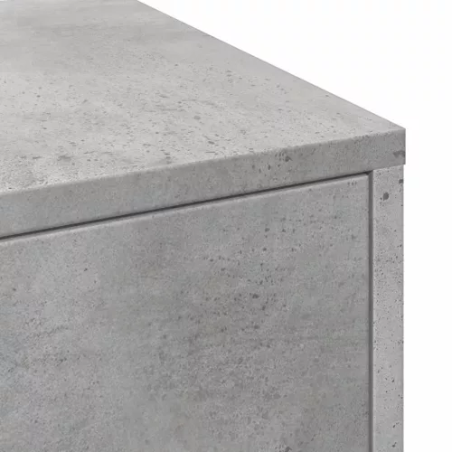 Betonszürke szerelt fa görgős keskeny fürdőszobaszekrény