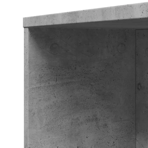 Betonszürke szerelt fa görgős keskeny fürdőszobaszekrény