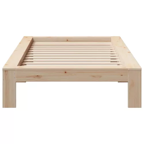 Tömör fenyőfa ágy matrac nélkül 75 x 190 cm
