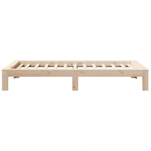 Tömör fenyőfa ágy matrac nélkül 75 x 190 cm