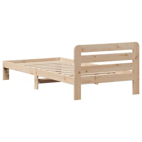 Tömör fenyőfa ágy matrac nélkül 90 x 200 cm