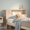 Tömör fenyőfa fejtámla tárolóval 100 cm