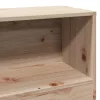Tömör fenyőfa fejtámla tárolóval 100 cm