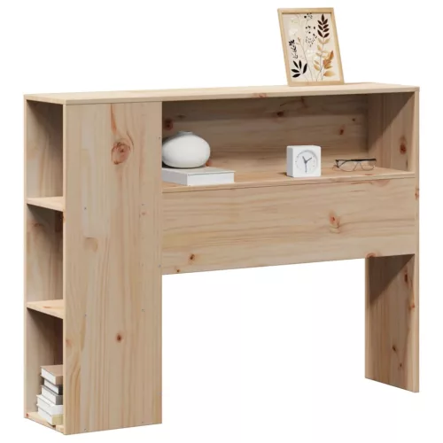 Tömör fenyőfa fejtámla tárolóval 75 cm