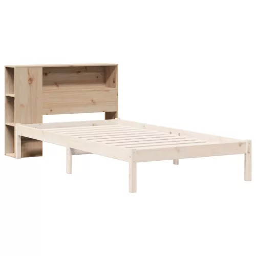 Tömör fenyőfa fejtámla tárolóval 75 cm