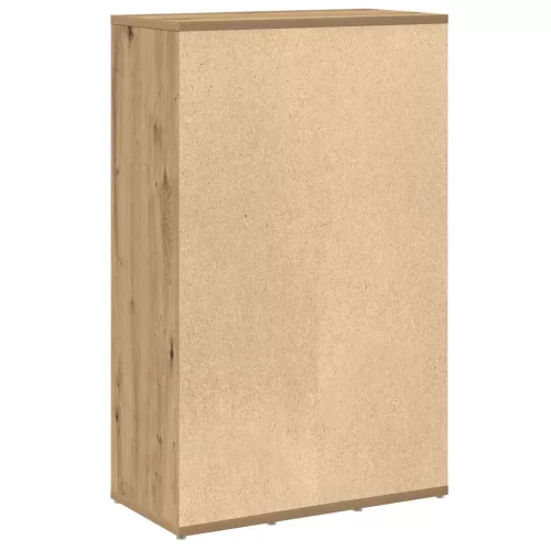 Kézműves tölgy színű szerelt fa könyvszekrény 50x25x80 cm