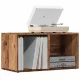 LP antik fa színű szerelt fa tárolódoboz 69,5 x 34 x 36 cm