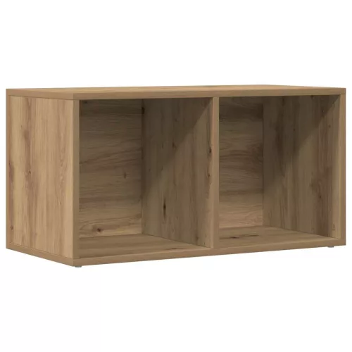 LP kézműves tölgy színű szerelt fa tárolódoboz 69,5x34x36 cm