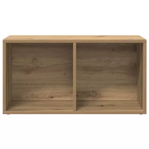 LP kézműves tölgy színű szerelt fa tárolódoboz 69,5x34x36 cm