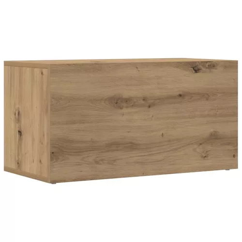 LP kézműves tölgy színű szerelt fa tárolódoboz 69,5x34x36 cm