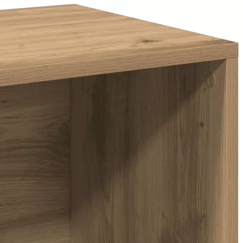 LP kézműves tölgy színű szerelt fa tárolódoboz 69,5x34x36 cm