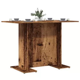 Antik fa színű szerelt fa étkezőasztal 110 x 60 x 75 cm