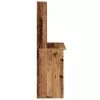 Antik fa színű szerelt fa íróasztal polcokkal 102 x 45 x 148 cm