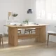 Kézműves tölgy színű szerelt fa étkezőasztal 180x90x76 cm