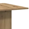 Kézműves tölgy színű szerelt fa étkezőasztal 180x90x76 cm