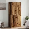Antik fa színű szerelt fa ruhásszekrény 80x52x180 cm