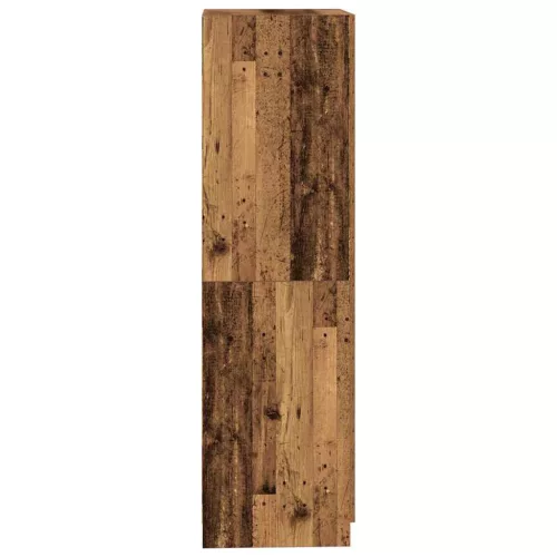 Antik fa színű szerelt fa ruhásszekrény 90x52x200 cm